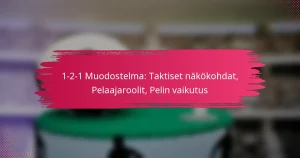 1-2-1 Muodostelma: Taktiset näkökohdat, Pelaajaroolit, Pelin vaikutus