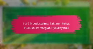 1-3-2 Muodostelma: Taktinen kehys, Puolustusstrategiat, Hyökkäystuki