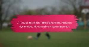 2-1-2 Muodostelma: Taktiikkaharkinta, Pelaajien dynamiikka, Muodostelman sopeutettavuus